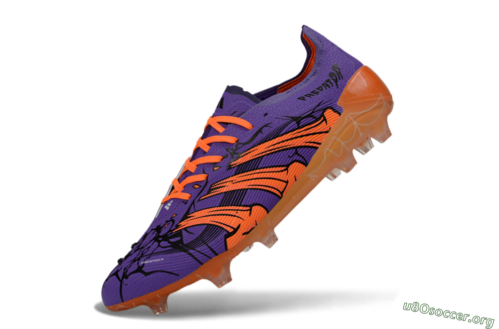 UFL x Adidas Predator 25 Elite FG Football Boots - Purple/Bright Orange/Spider Black 5