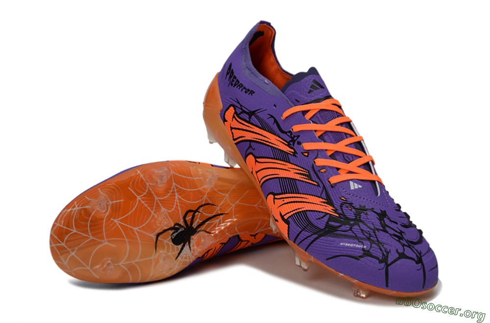 UFL x Adidas Predator 25 Elite FG Football Boots - Purple/Bright Orange/Spider Black 0