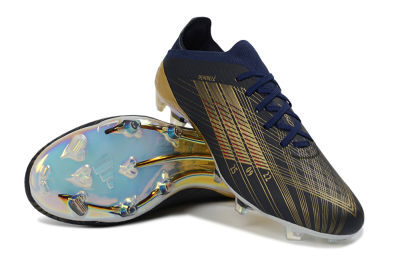 Dembélé x Adidas F50 Elite FG Football Boots - Navy/Champagne Gold/Light Prism