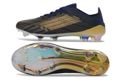 Dembélé x Adidas F50 Elite FG Football Boots - Navy/Champagne Gold/Light Prism