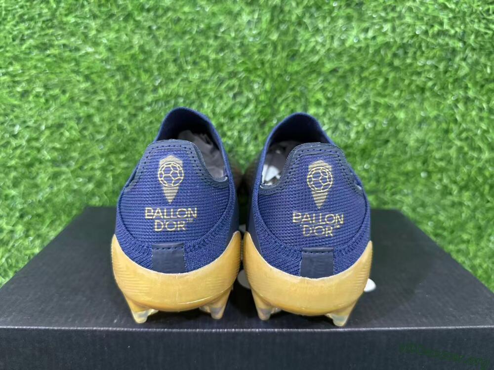 Dembélé x Adidas F50 Elite FG Football Boots - Navy/Champagne Gold/Light Prism