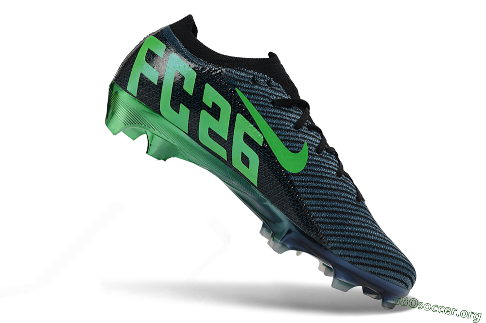 EAFC x Nike Air Zoom Mercurial Vapor 16 Elite FG Football Boots - Black/Green Glow/Frosted Shadow 4
