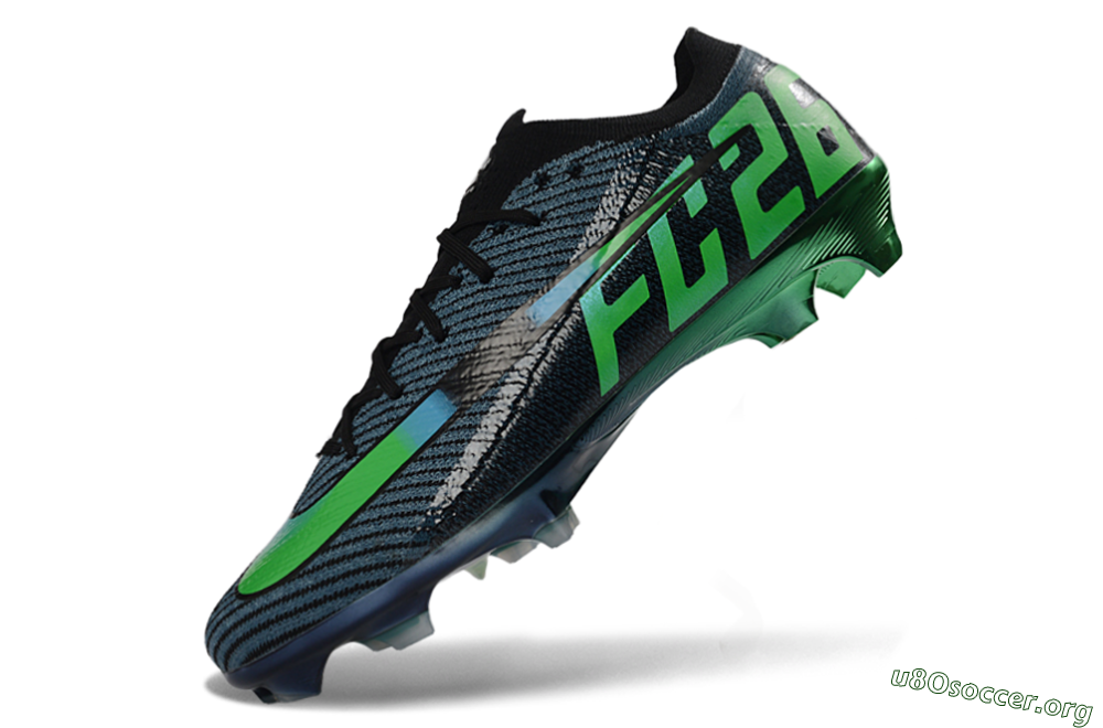 EAFC x Nike Air Zoom Mercurial Vapor 16 Elite FG Football Boots - Black/Green Glow/Frosted Shadow 5