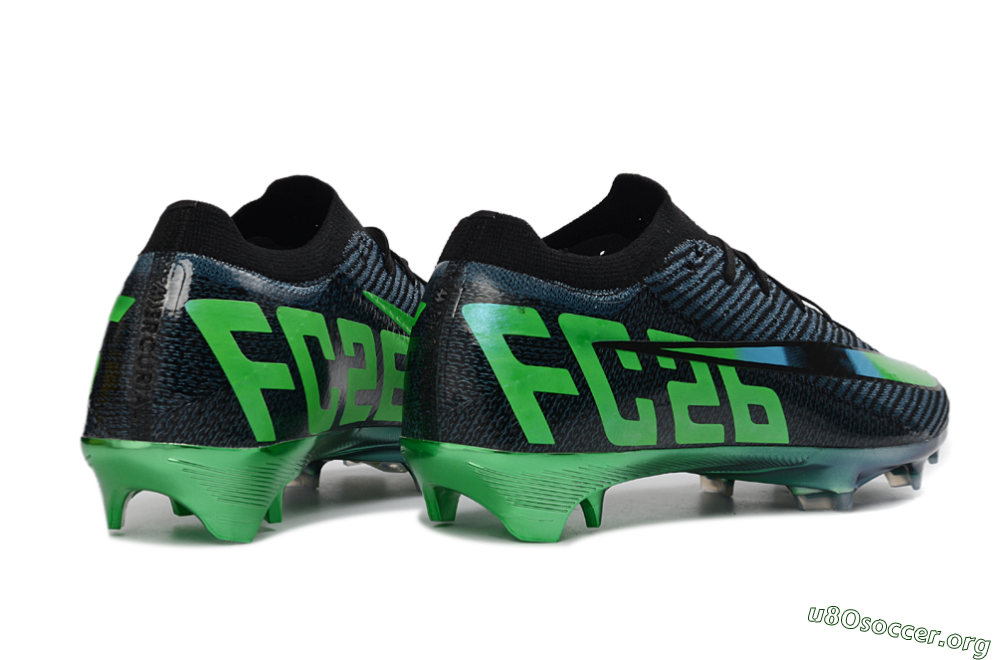 EAFC x Nike Air Zoom Mercurial Vapor 16 Elite FG Football Boots - Black/Green Glow/Frosted Shadow 6
