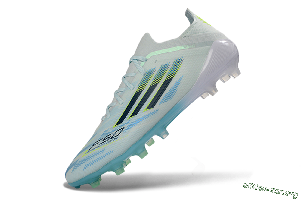 Adidas F50 Elite AG Football Boots - Blue/Aqua Breeze/Neon Yellow 5
