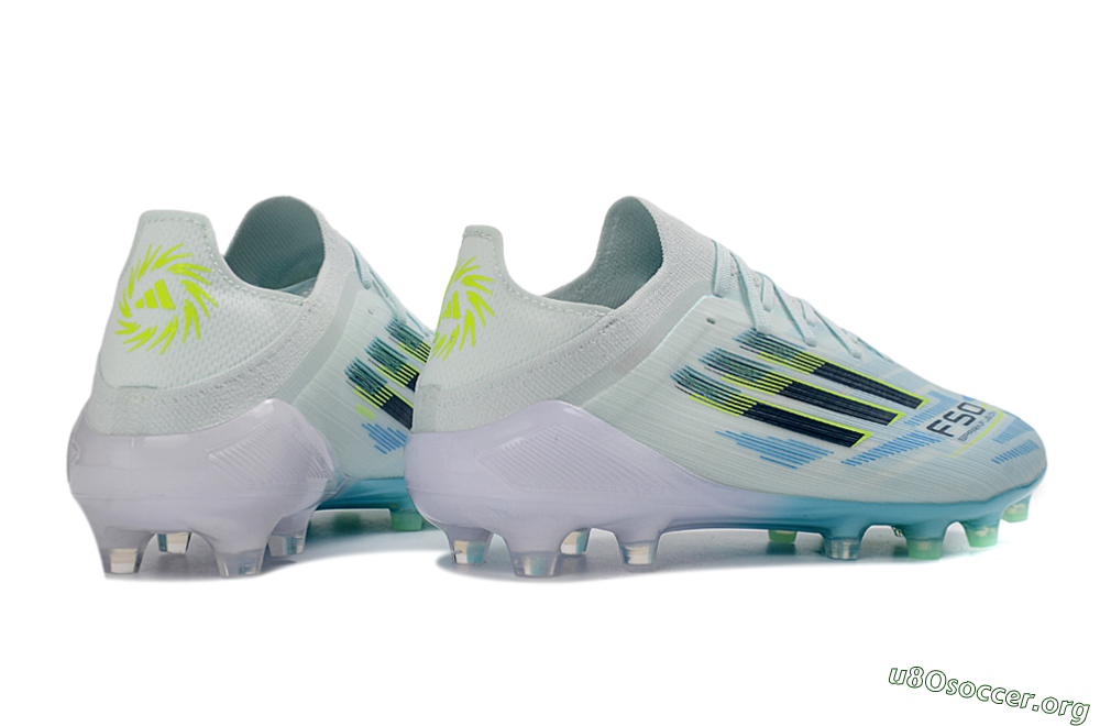 Adidas F50 Elite AG Football Boots - Blue/Aqua Breeze/Neon Yellow 6