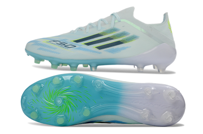 Adidas F50 Elite AG Football Boots - Blue/Aqua Breeze/Neon Yellow