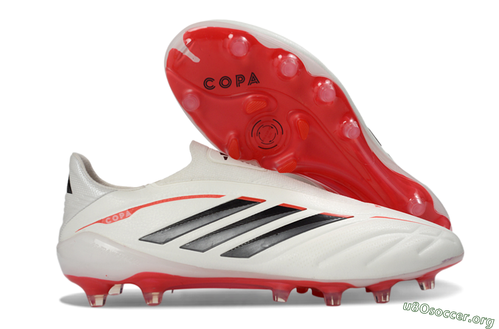 Adidas Copa Pure 4 FG Football Boots - White/Crimson/Black 2