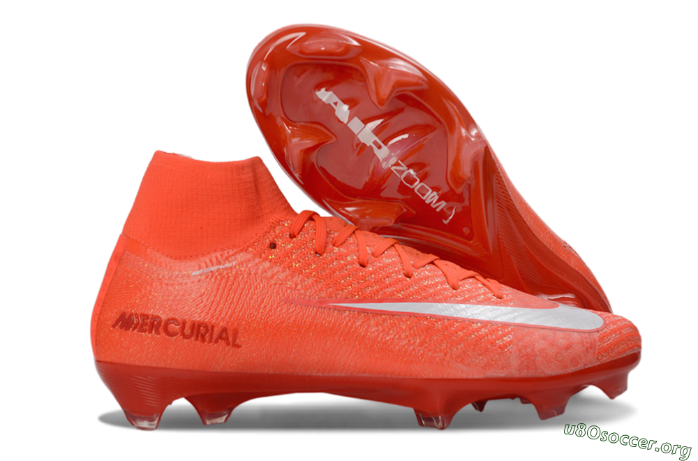 Nike Air Zoom Mercurial Superfly 10 Elite FG Football Boots - Red/Vibrant Ember/Fiery Blaze 2