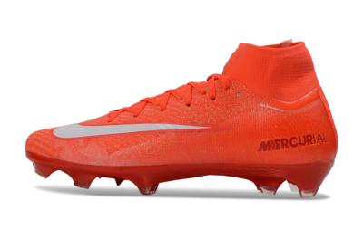 Nike Air Zoom Mercurial Superfly 10 Elite FG Football Boots - Red/Vibrant Ember/Fiery Blaze
