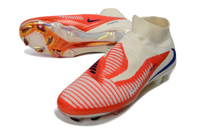 Nike Phantom 6 Elite High FG Football Boots - Orange/Bright Coral/Deep Blue