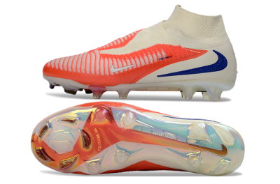 Nike Phantom 6 Elite High FG Football Boots - Orange/Bright Coral/Deep Blue