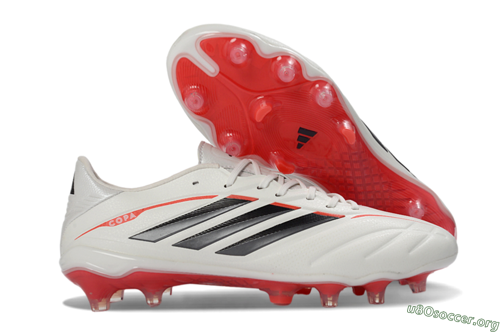 Adidas Copa Pure 4 FG Football Boots - White/Crimson Red/Black 2