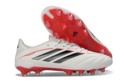 Adidas Copa Pure 4 FG Football Boots - White/Crimson Red/Black