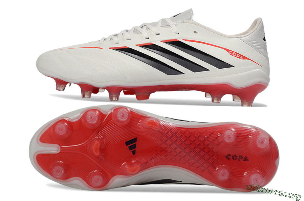 Adidas Copa Pure 4 FG Football Boots - White/Crimson Red/Black 1