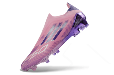 Adidas F50 Elite Laceless FG Football Boots - Pink/Lavender Mist/Purple Haze
