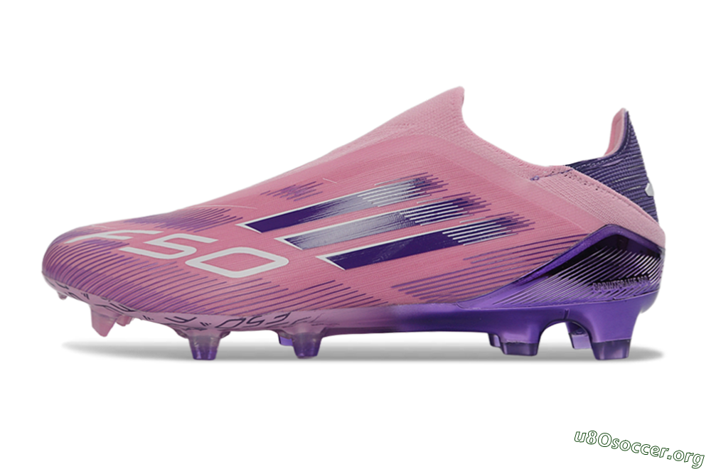 Adidas F50 Elite Laceless FG Football Boots - Pink/Lavender Mist/Purple Haze 3