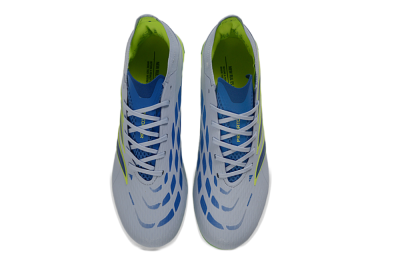 Adidas Predator 26 Elite FG Football Boots - Gray/Electric Green/Navy Blue