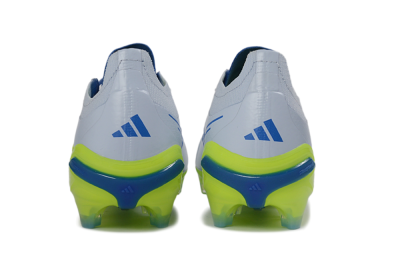 Adidas Predator 26 Elite FG Football Boots - Gray/Electric Green/Navy Blue
