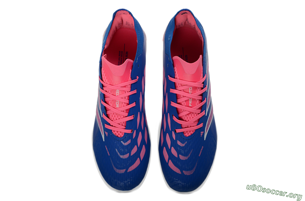 Adidas Predator 26 Elite FG Football Boots - Blue/Electric Blue/Fusion Pink 4