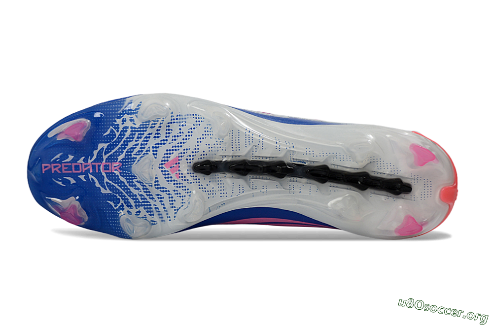 Adidas Predator 26 Elite FG Football Boots - Blue/Electric Blue/Fusion Pink 6