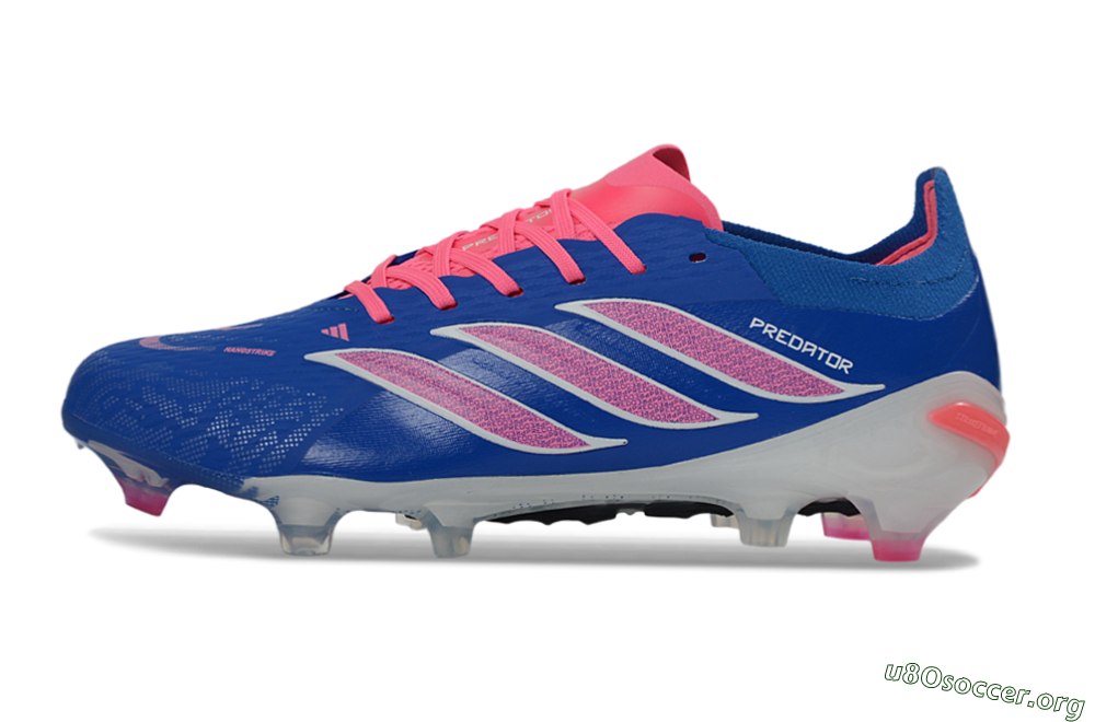 Adidas Predator 26 Elite FG Football Boots - Blue/Electric Blue/Fusion Pink 3