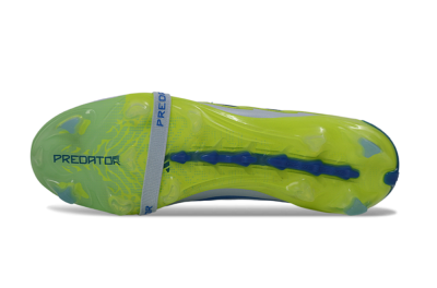 Adidas Predator 26 Elite Fold-Over Tongue FG Football Boots - Gray/Vibrant Blue/Bright Lime