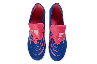 Adidas Predator 26 Elite Fold-Over Tongue FG Football Boots - Blue/Neon Pink/Sky Blue