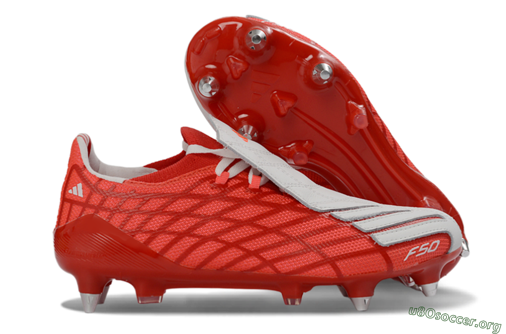 Adidas F50 Spider Elite SG Football Boots - Red/Flame Red/Steel Gray 2