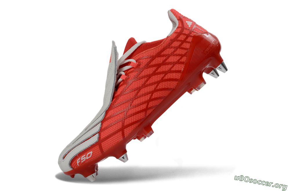 Adidas F50 Spider Elite SG Football Boots - Red/Flame Red/Steel Gray 5