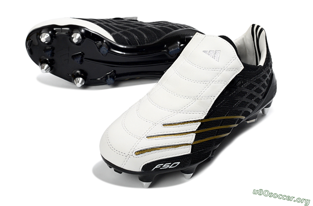 Adidas F50 Spider Elite SG Football Boots - Black/Electric Gold/Classic White 0