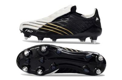 Adidas F50 Spider Elite SG Football Boots - Black/Electric Gold/Classic White