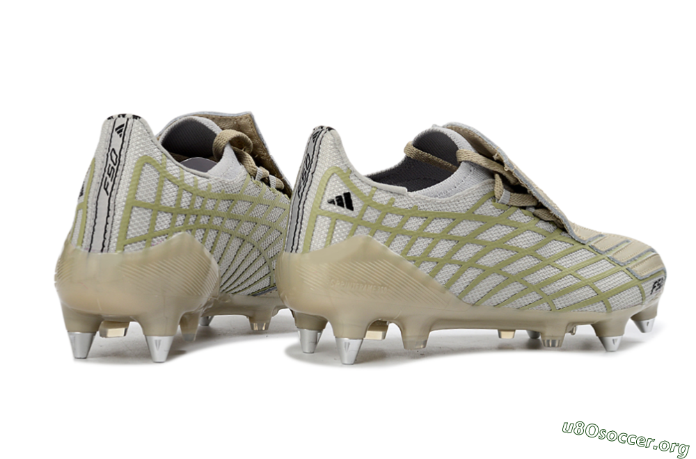 Adidas F50 Spider Elite SG Football Boots - Beige/Soft Sand/Light Olive 6