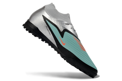 Nike Phantom 6 Elite High TF Football Shoes - Aqua/Coral/Black
