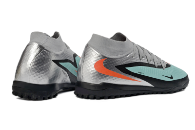 Nike Phantom 6 Elite High TF Football Shoes - Aqua/Coral/Black