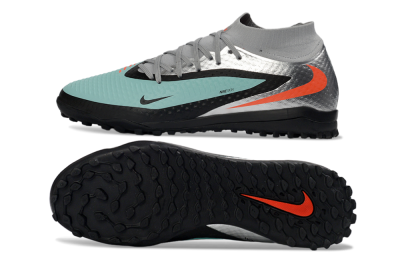 Nike Phantom 6 Elite High TF Football Shoes - Aqua/Coral/Black