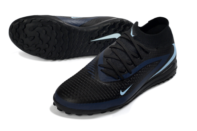 Nike Phantom 6 Elite High TF Football Shoes - Black/Midnight Blue/Sky Blue