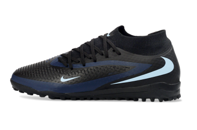 Nike Phantom 6 Elite High TF Football Shoes - Black/Midnight Blue/Sky Blue