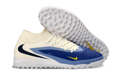 Nike Phantom 6 Elite High TF Football Shoes - Blue/Midnight Blue/Light Sky Blue