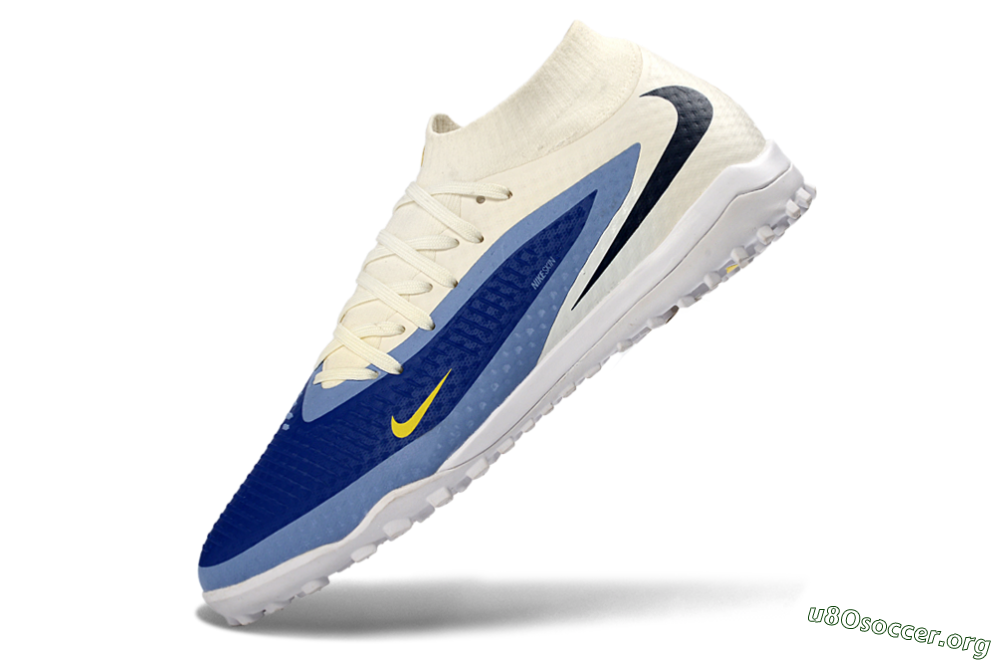 Nike Phantom 6 Elite High TF Football Shoes - Blue/Midnight Blue/Light Sky Blue 5
