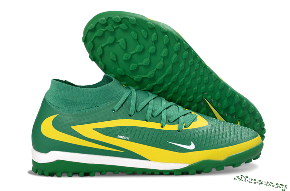 Nike Phantom 6 Elite High TF Football Shoes - Green/Lemon Yellow/Electric Green 2