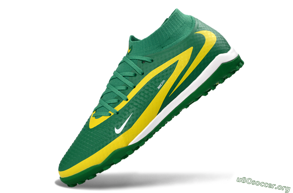 Nike Phantom 6 Elite High TF Football Shoes - Green/Lemon Yellow/Electric Green 5