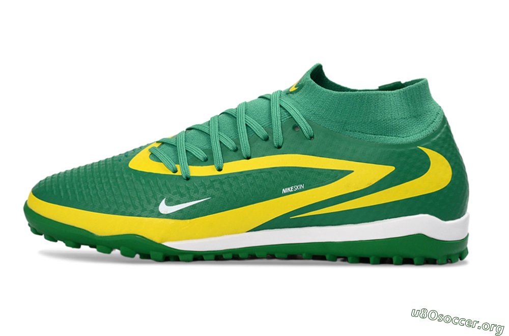 Nike Phantom 6 Elite High TF Football Shoes - Green/Lemon Yellow/Electric Green 3