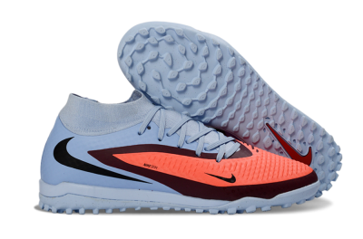 Nike Phantom 6 Elite High TF Football Shoes - Blue/Coral Burst/Sleek Navy