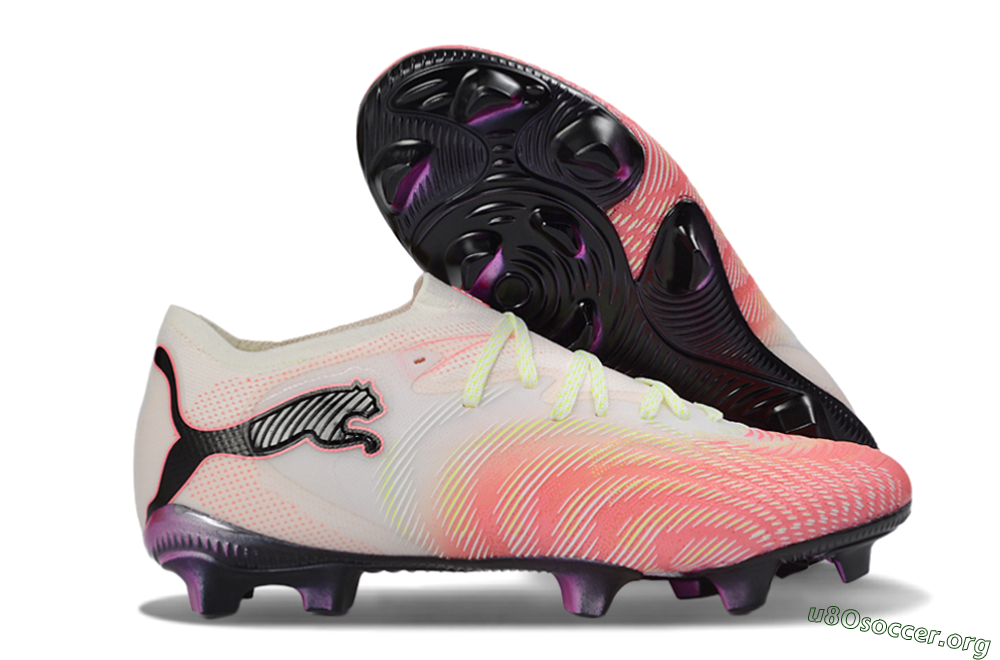 Puma Future 8 Ultimate FG Football Boots - Pink/Coral Burst/Soft White 2