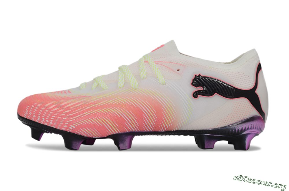 Puma Future 8 Ultimate FG Football Boots - Pink/Coral Burst/Soft White 3