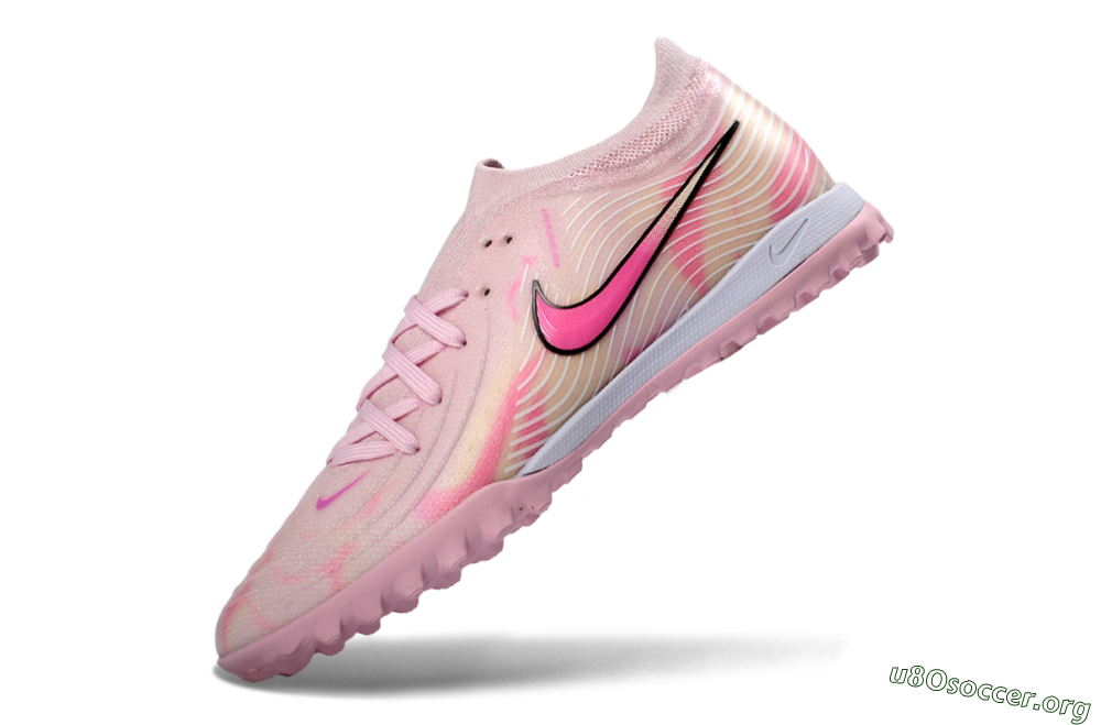 Nike Phantom GX 2 Elite TF Football Shoes - Pink/Soft Pink/Coral Bliss 5