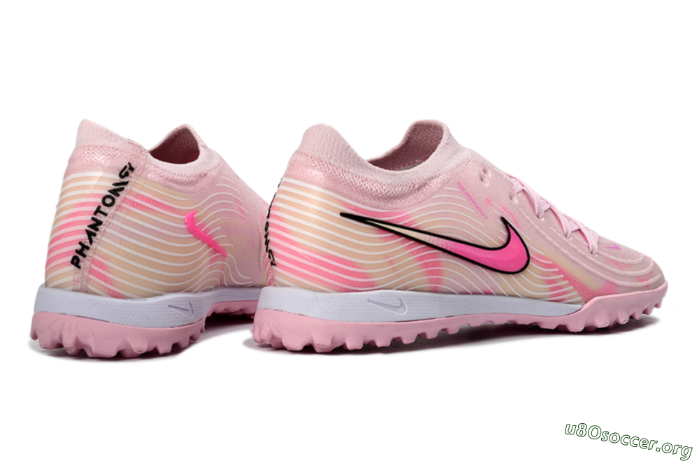 Nike Phantom GX 2 Elite TF Football Shoes - Pink/Soft Pink/Coral Bliss 6