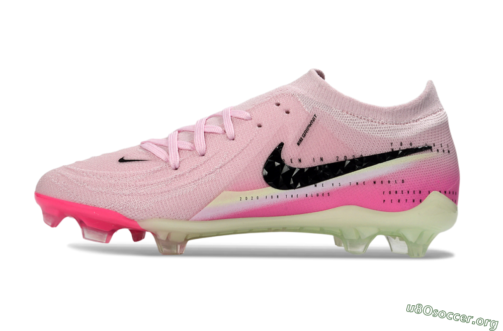 Nike Phantom GX 2 Elite FG Football Boots - Pink/Flamingo Pink/Neon Green 3