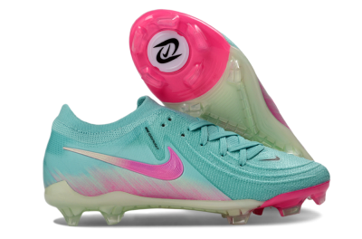 Nike Phantom GX 2 Elite FG Football Boots - Aqua/Neon Pink/Pale Green